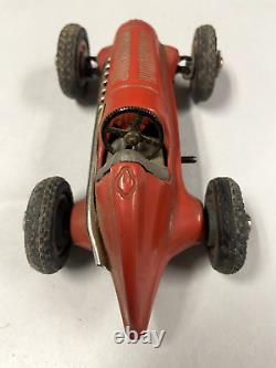 Circa 1945 Schuco No. 1050 Studio Red Mercedes Benz Windup Racer GERMANY