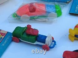 Collection Of 9 Vtg Keychain Puzzles. Hot Rod, Shmoo, Cars And More