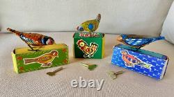 Collection of Rare Soviet Lithographed Tin Mechanical Wind-Up Toys (Pre-Owned)