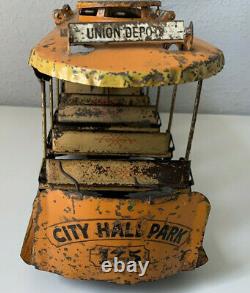 Converse Trolley #175 City Hall Park Union Depot Key Wind Vintage 1903