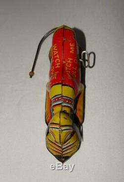 DISNEY 1930's PLUTO TIN LITHOGRAPHED ROLLOVER WIND-UP TOY-MARX+WORKING