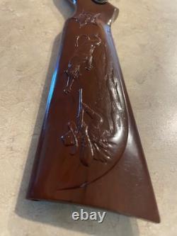 Daisy Pop Gun Original Cork Packaging engraved barrel cowboy panther rare Rogers