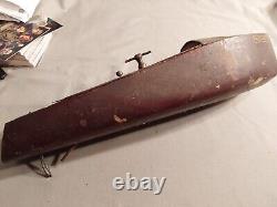 Decale Miss America Mahogany & Brass Key Wind Boat By Mengel Playthings