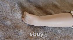 Dep 10 154 Kestner Bisque Head Antique 22 Doll Leather Body Blue Eyes