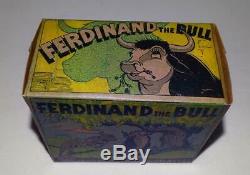 Disney1938ferdinand The Bulllithographed Tin Wind-up Toy By Marx-ex! Boxed Set