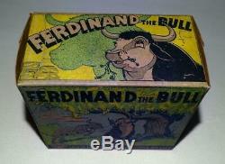 Disney1938ferdinand The Bulllithographed Tin Wind-up Toy By Marx-ex! Boxed Set