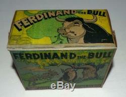 Disney1938ferdinand The Bulllithographed Tin Wind-up Toy By Marx-ex! Boxed Set