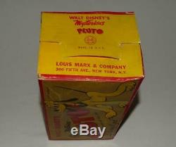 Disney1939 Pluto Tin Lever Actionwindup Marx Toy-black Wheels+ Repo Boxed Set