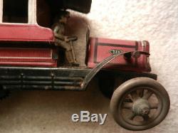 Distler London Double Decker Bus 339 German 1920's Wind Up Tin Toy Antique