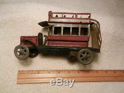 Distler London Double Decker Bus 339 German 1920's Wind Up Tin Toy Antique