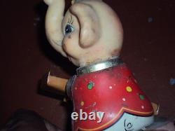 ELEPHANT TINPLATE TOY 1970 Old ORIGINAL VINTAGE WIND-UP RARE FINDING COLLECTIBLE