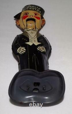 EX! 1930's WALKING CHARLIE McCARTHY MARX TIN WIND-UP TOY+ANIMATED MOUTH&ACTION