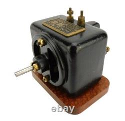 Early Antique 1905 Henry R Swope Square Electric Toy Motor Bipolar