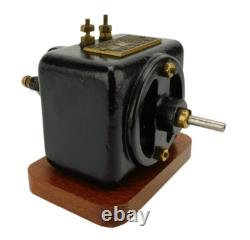 Early Antique 1905 Henry R Swope Square Electric Toy Motor Bipolar