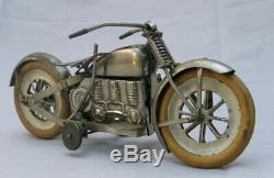 Early Japan Tin Wind-Up Motorcycle Toy