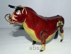 Ex! Disney1938ferdinand The Bulllithographed Tin Wind-up Toy By Marx-boxed Set