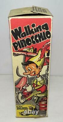 Ex+ Disney 1939 Pinocchio Marx Tin Wind-up Toy+ Built-in Key+ Replica Box Set