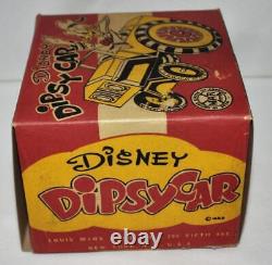Ex! Disney 1953 Mickey Mouse Dipsy Car Wind-up Toy+ New Reproduction Box