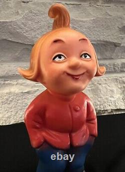 Extremely Rare Max & Moritz Germany's two naughty boys Rubber Figurines 6-7tall