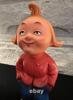 Extremely Rare Max & Moritz Germany's two naughty boys Rubber Figurines 6-7tall