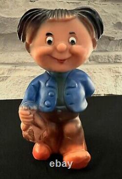 Extremely Rare Max & Moritz Germany's two naughty boys Rubber Figurines 6-7tall