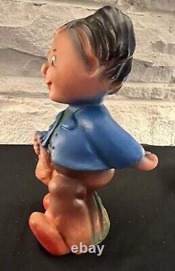 Extremely Rare Max & Moritz Germany's two naughty boys Rubber Figurines 6-7tall