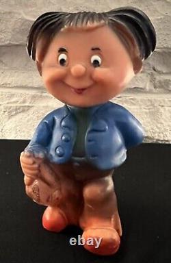 Extremely Rare Max & Moritz Germany's two naughty boys Rubber Figurines 6-7tall