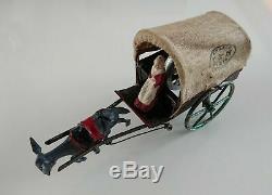 Extremely rare donkey cart from TANTET et MANON FRANCE with ORIGINAL BOX ca 1900