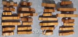 FARM BLOCKS Lot, 14 Rare Midcentury 1950s Community Playthings Wooden Blocks