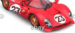 Ferrari Race Car 1966 Le Mans Racing124Vintage18Racer12 Custom Built Metal Body