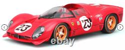Ferrari Race Car 1966 Le Mans Racing124Vintage18Racer12 Custom Built Metal Body