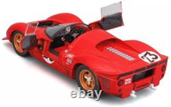 Ferrari Race Car 1966 Le Mans Racing124Vintage18Racer12 Custom Built Metal Body