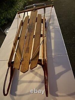 Flexible Flyer Vintage Sled V No. 51 J S. L. Allen & Co. Phila. Pa Safety Runners
