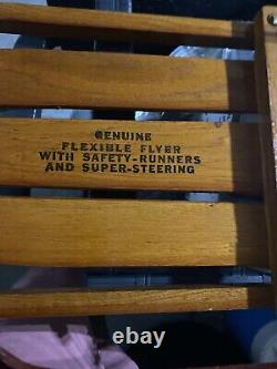 Flexible Flyer Vintage Sled V No. 51 J S. L. Allen & Co. Phila. Pa Safety Runners
