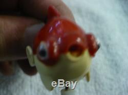 Fq- Vintage Tomy Wind Up Red & White Fish Swims In Bath Tub Or Water