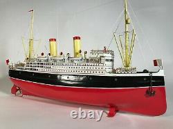 GEBR. FLEISCHMANN 24 CLOCKWORK OCEAN LINER Ca. 1930 RESTORED