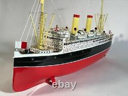 GEBR. FLEISCHMANN 24 CLOCKWORK OCEAN LINER Ca. 1930 RESTORED