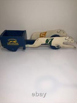 Galloping Greyhounds A Performing Toy By New Enterprises Winston-salem, N. C