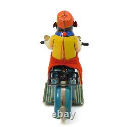 Gama Acrobat Monkey On Motorcycle Tin Wind Up Toy U. S. Zone Germany Works Great