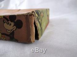 Geo Borgfeldt Vintage 1930's Wind-up Disney Minnie Mouse Trapeze Toy Acrobat