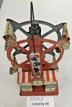 German Ferris Wheel Wind Up Tin Toy