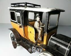 German G&K Tin Litho Windup Taxi Automobile Greppert & Kelch Germany 1910 Bing
