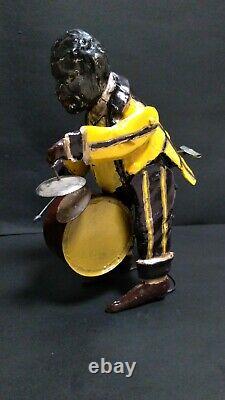 German Tin Wind Up Handpainted Black Man One Band Man Gunthermann Issmayer M&K