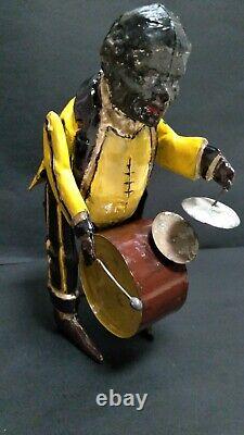 German Tin Wind Up Handpainted Black Man One Band Man Gunthermann Issmayer M&K