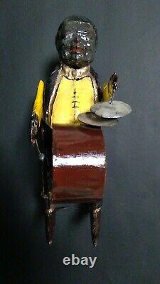 German Tin Wind Up Handpainted Black Man One Band Man Gunthermann Issmayer M&K