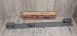 Gescha Tin Litho Toy Train Wind up Bump Go Track Station Carton Occupied Germany