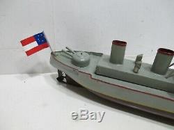 Gun Boat Wind Up Pre War Excellent Condition