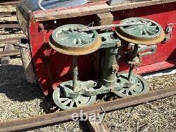 HODGES HAND CRANK VINTAGE 50'S CAR AMUSEMENT PARK ride TRAIN HANDCAR