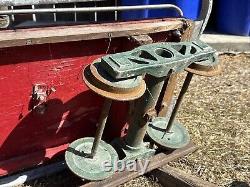 HODGES HAND CRANK VINTAGE 50'S CAR AMUSEMENT PARK ride TRAIN HANDCAR