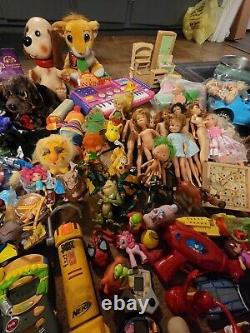 HUGE Mixed Lot Of Rare Vintage Toys. 1950s-1990s. Barbie, Power Rangers, Disney